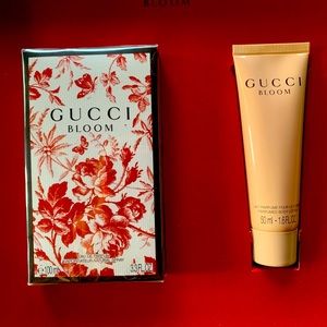 Gucci Bloom perfume and lotion set